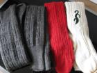 4 Paar Herren Trachtensocken weiß rot braun Schurwolle getragen TOP Gr. 42-43