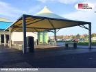 Pavillon 5x6 Überdachung Pagodenzelt Festzelt Pvc Terrassendach Pergola Terrasse