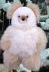 Beiger Teddybär aus echtem Alpakafell 35 cm