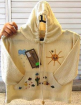 Bestickte Kapuzen Baby Jacke aus Ökologischer Baumwolle