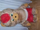 80cm gr. Teddy in Lederhose und Hut gepflegt TOP weich