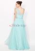 Ärmelloses Chiffon A-Linie Abendkleid - Mode-top