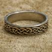 Ausgefallener Bandring Ring mit keltischem Motiv