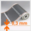 Elektrische-Infrarot Fußbodenheizung Thermofolie - 13 50 EUR/m2